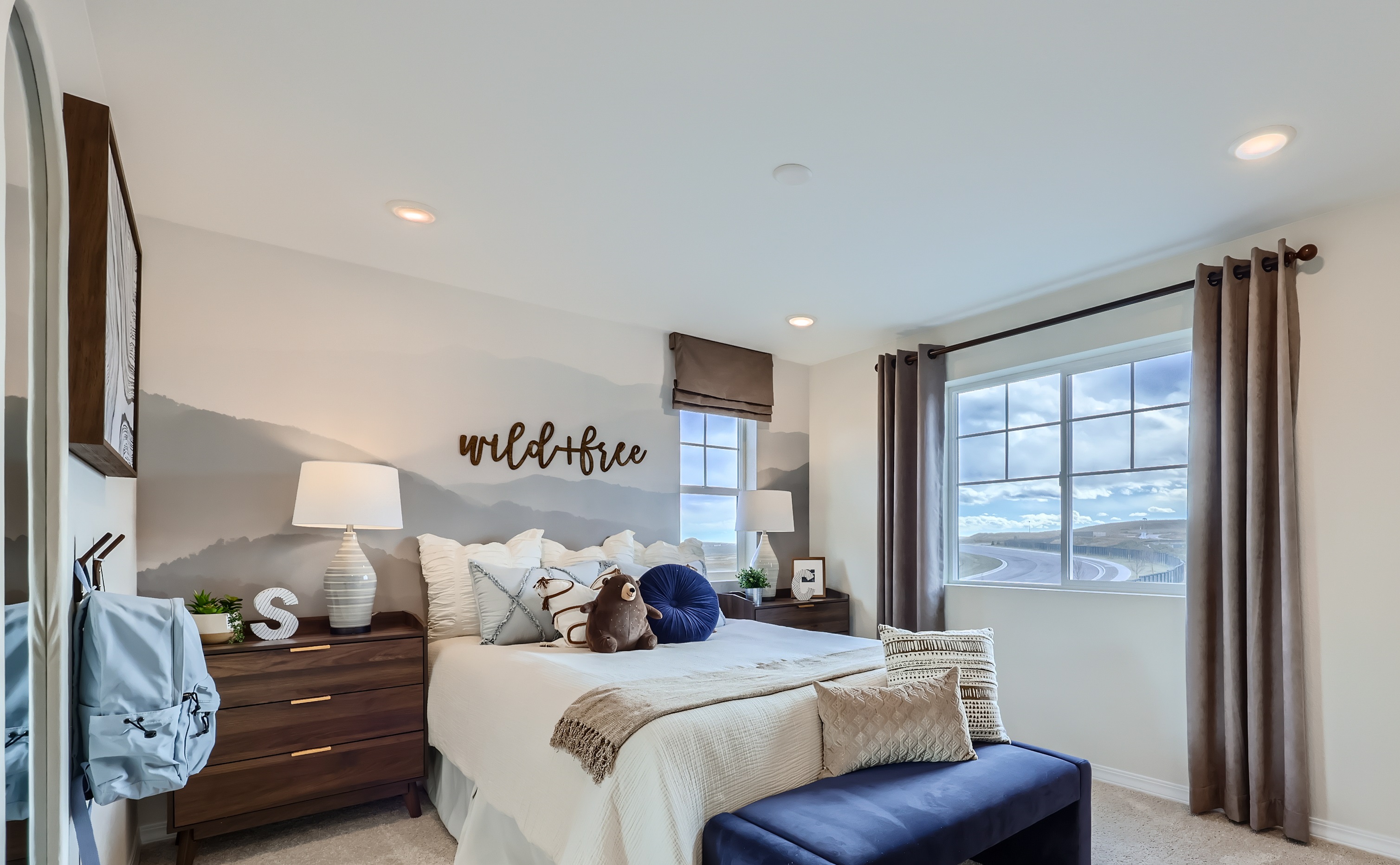 Personalized signage for a bedroom