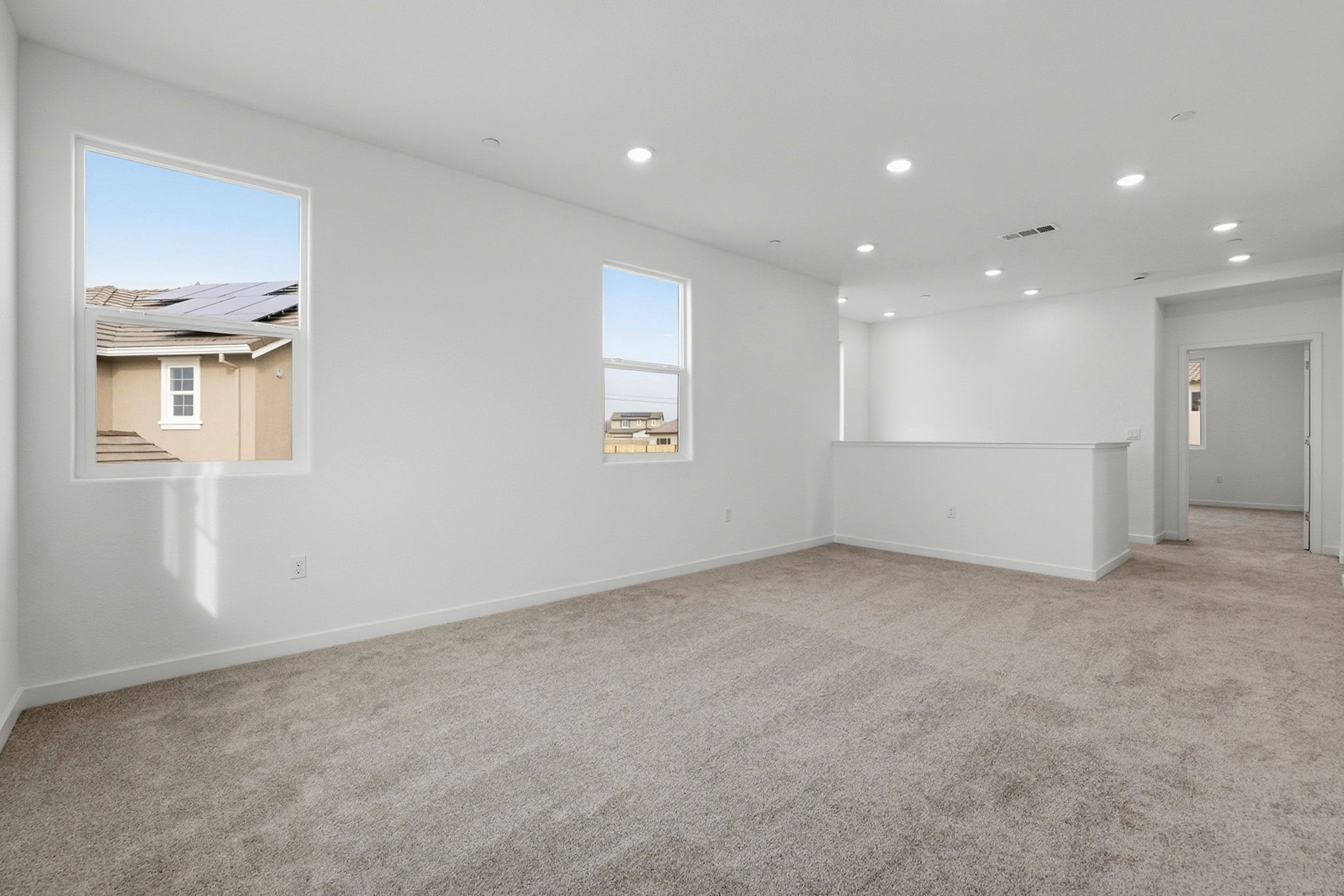 A room with white walls.