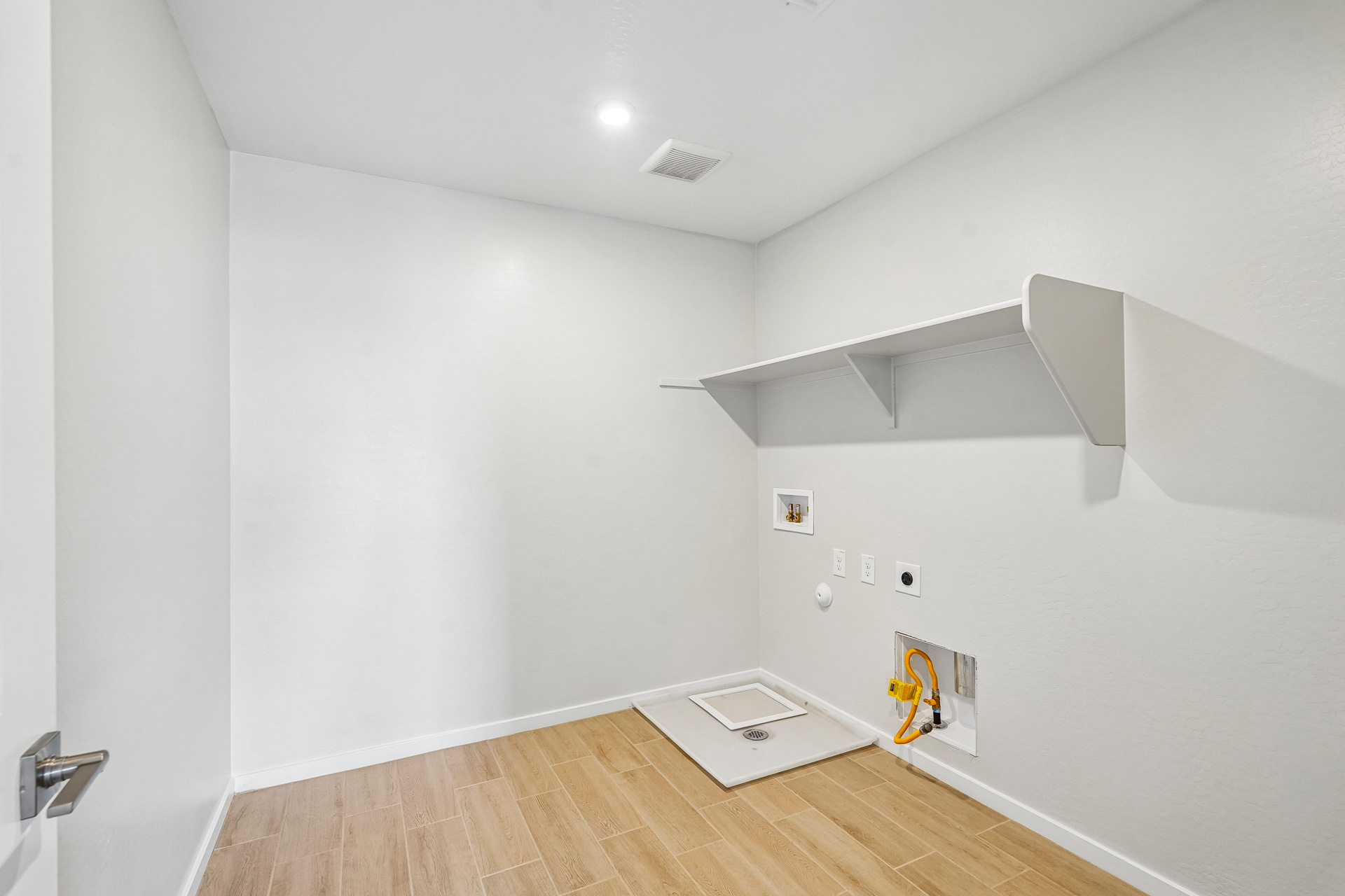 A room with white walls.