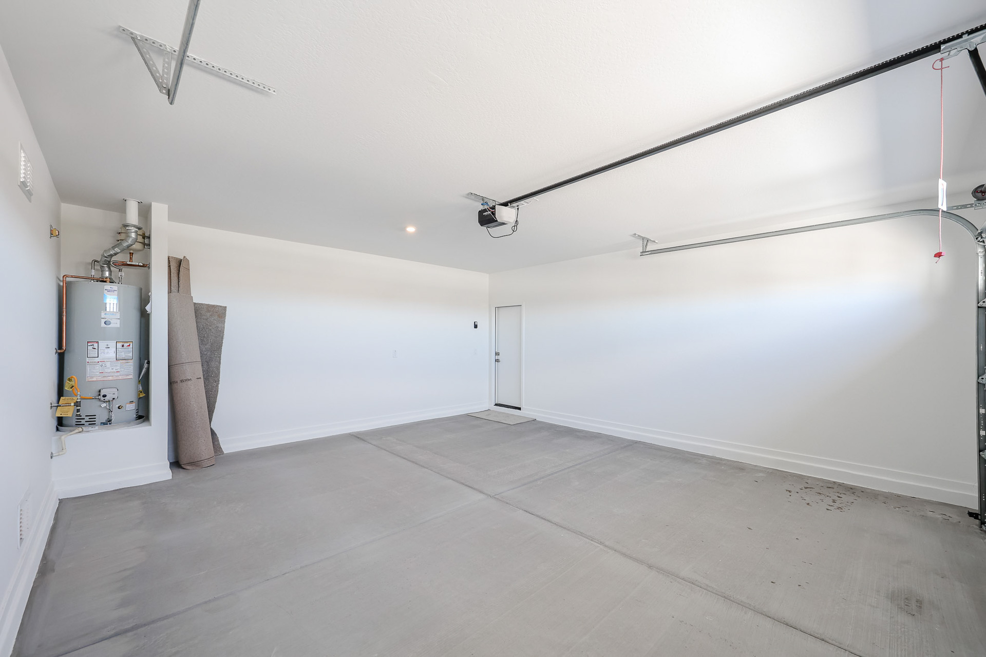 A room with white walls.