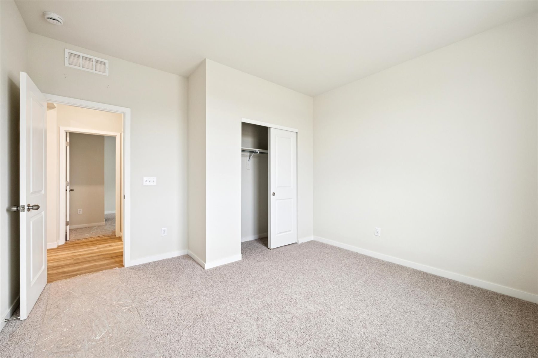 A room with white walls.