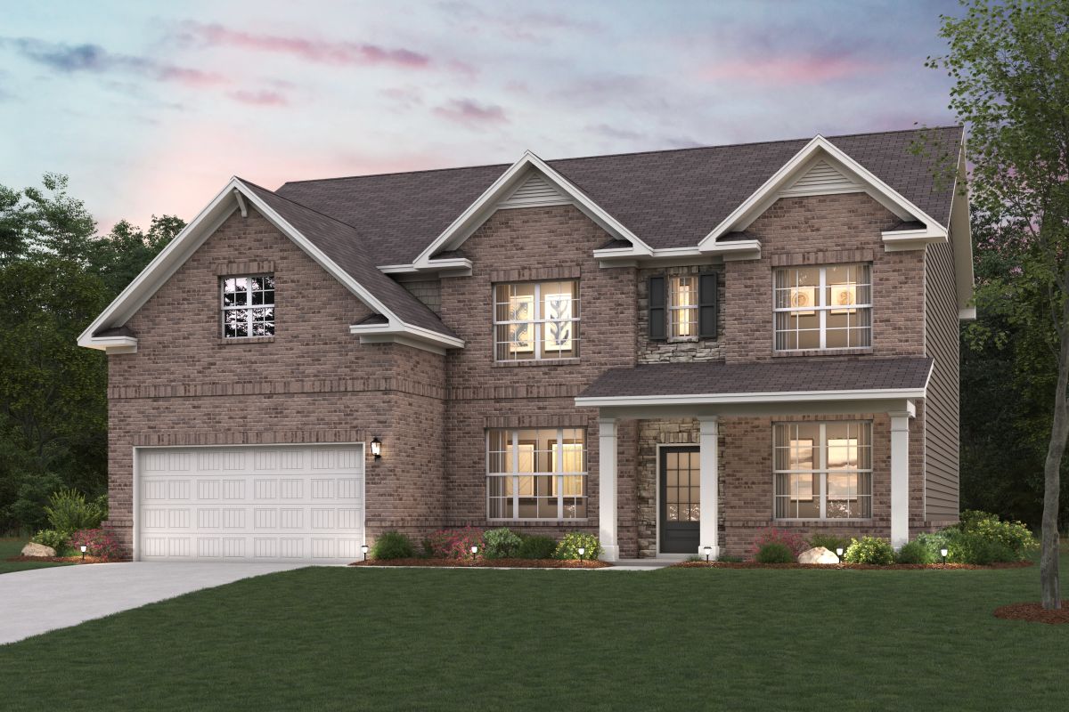 A house with a garage.