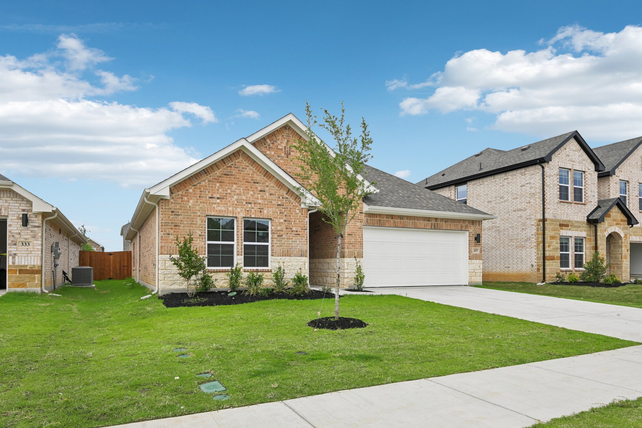 A house with a large yard.