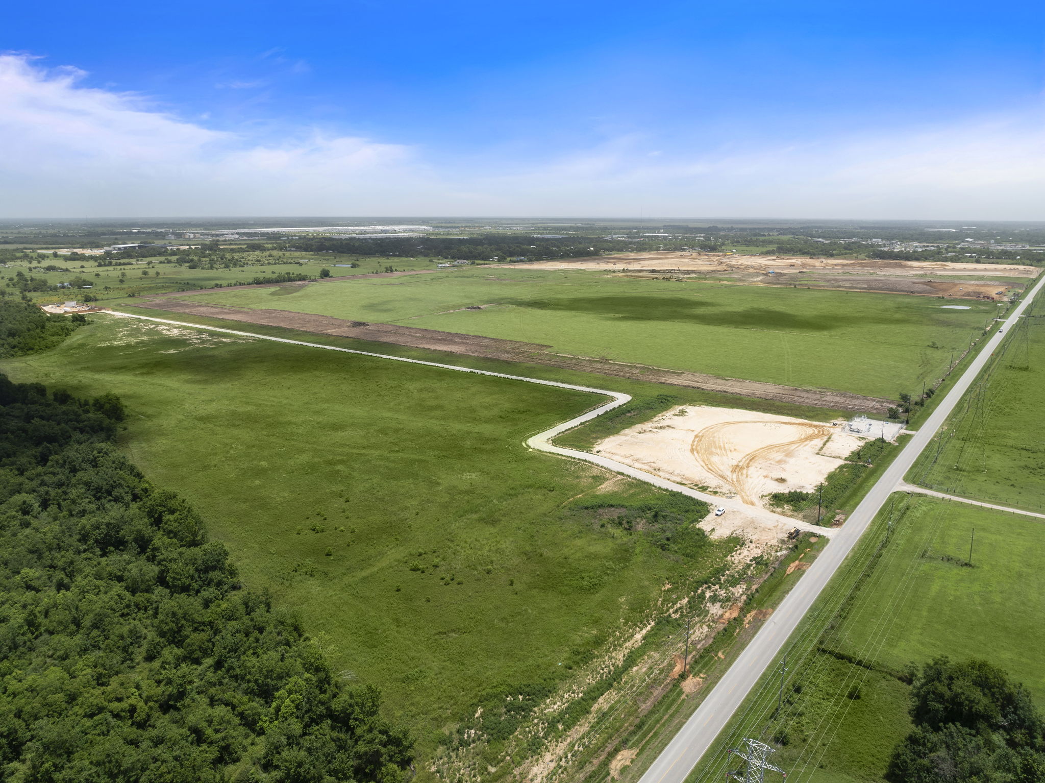 A large green landscape.