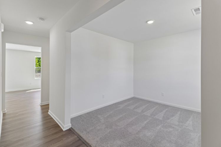 A room with white walls.